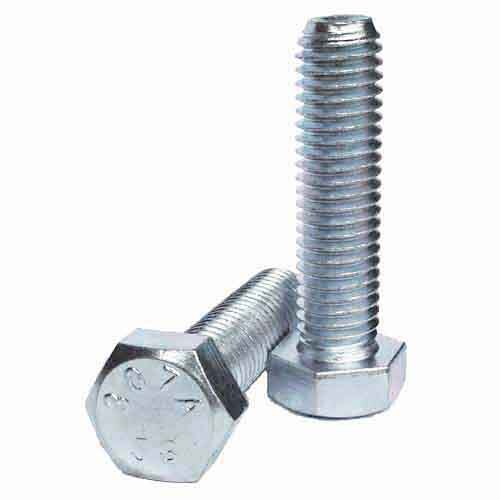 HTB143 1/4"-20 X 3" Hex Tap Bolt, Coarse, A307 Grade A, Zinc